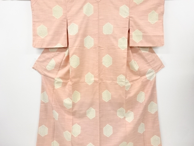 JAPANESE KIMONO / ANTIQUE KIMONO / SILK / TSUMUGI / WOVEN KIKKO
